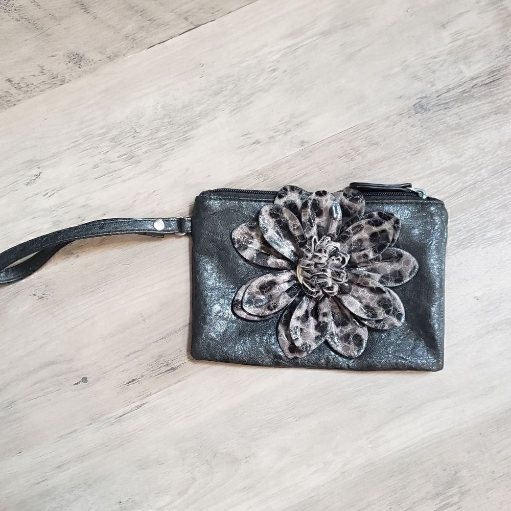 Small black wristlet  